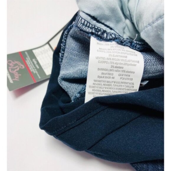 Oh Baby by Motherhood Maternity Womens Dark Wash Pockets Jean Capris Sz S New - Picture 7 of 9